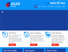 Tablet Screenshot of agasplumber.com.au